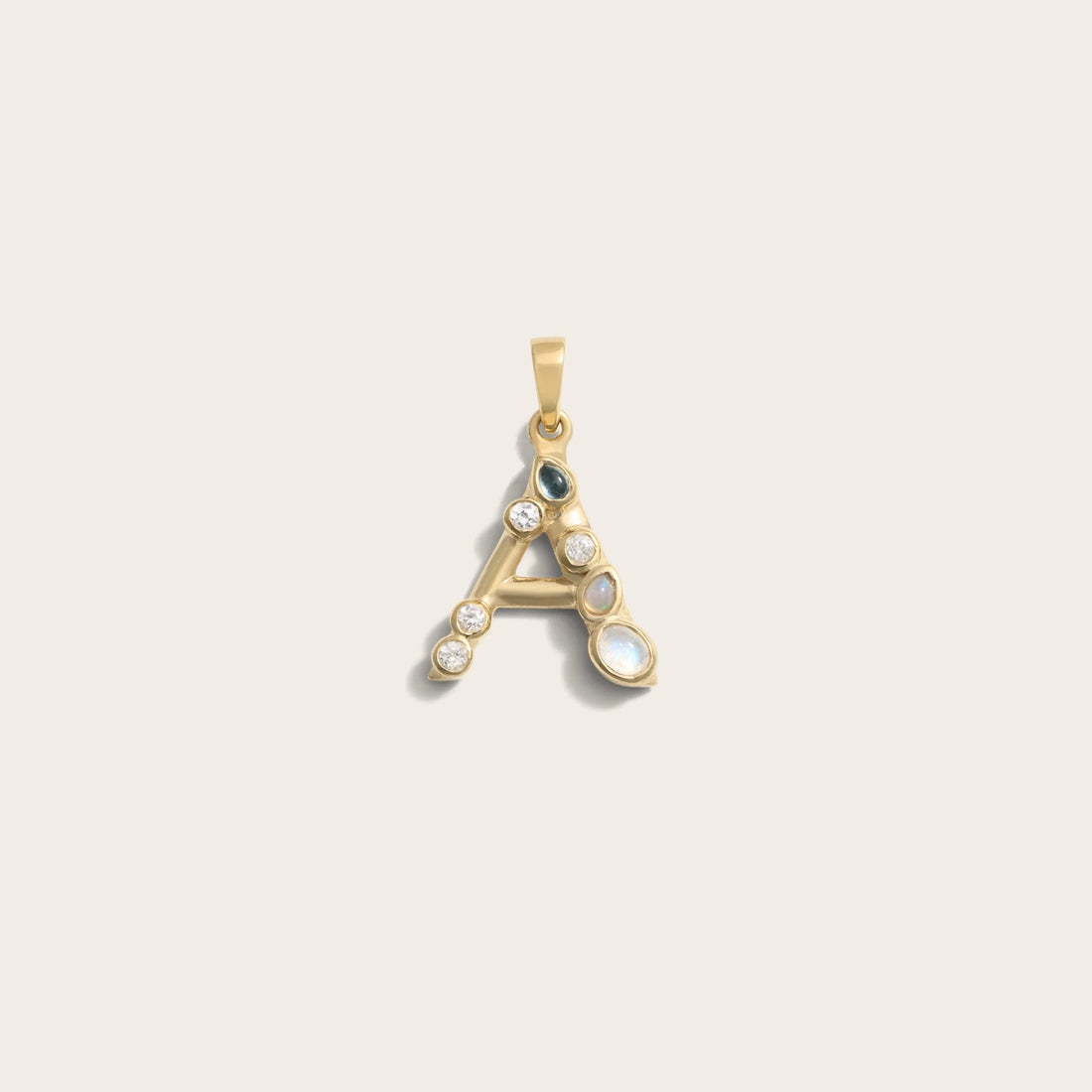 Awe Inspired Pendants 14K Yellow Gold Vermeil / A Initial Pendant