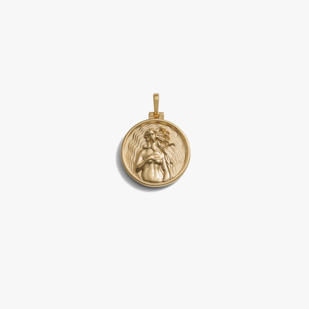 Awe Inspired Pendants 14K Yellow Gold Vermeil / Aphrodite Standard 20mm Goddess Reworks