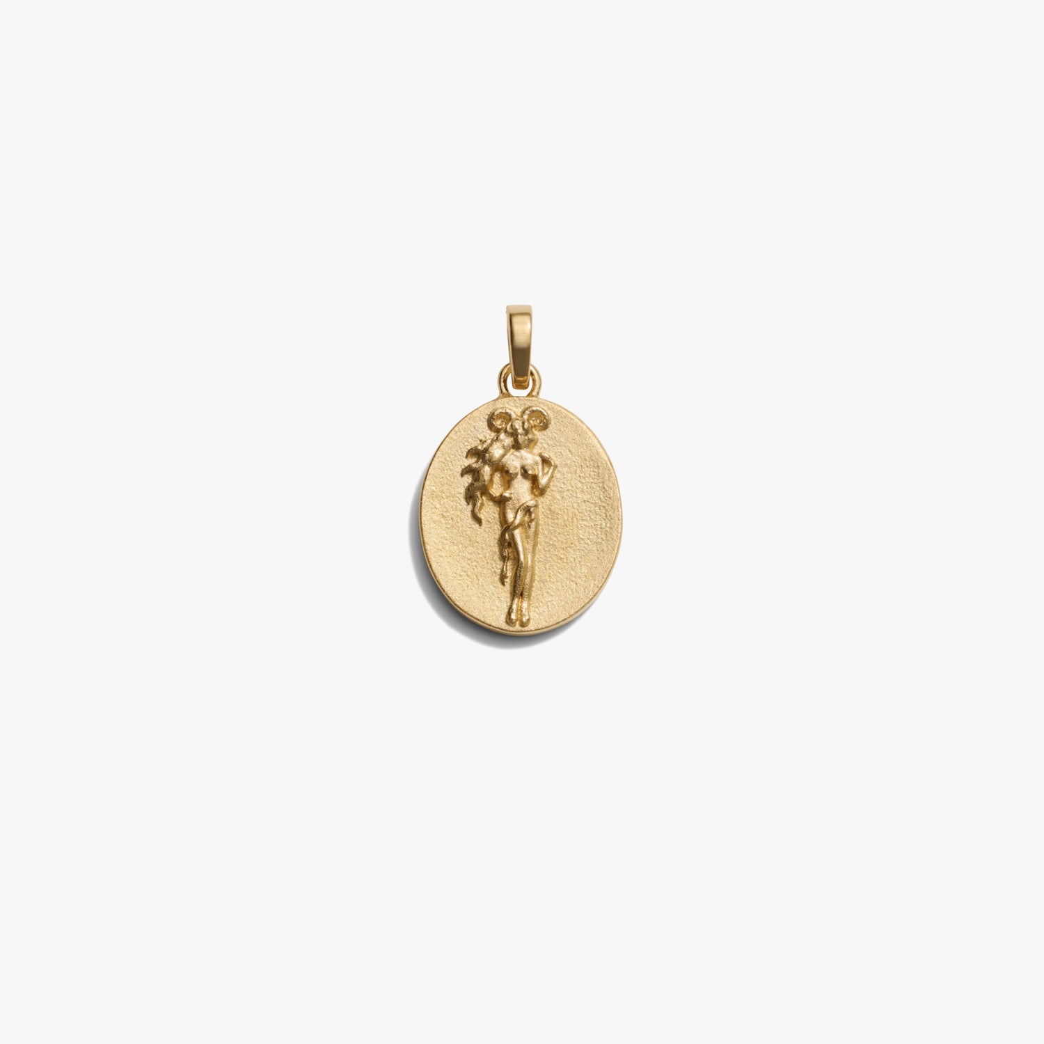 Awe Inspired Pendants 14K Yellow Gold Vermeil / Aries / Standard Zodiac Goddess Pendant