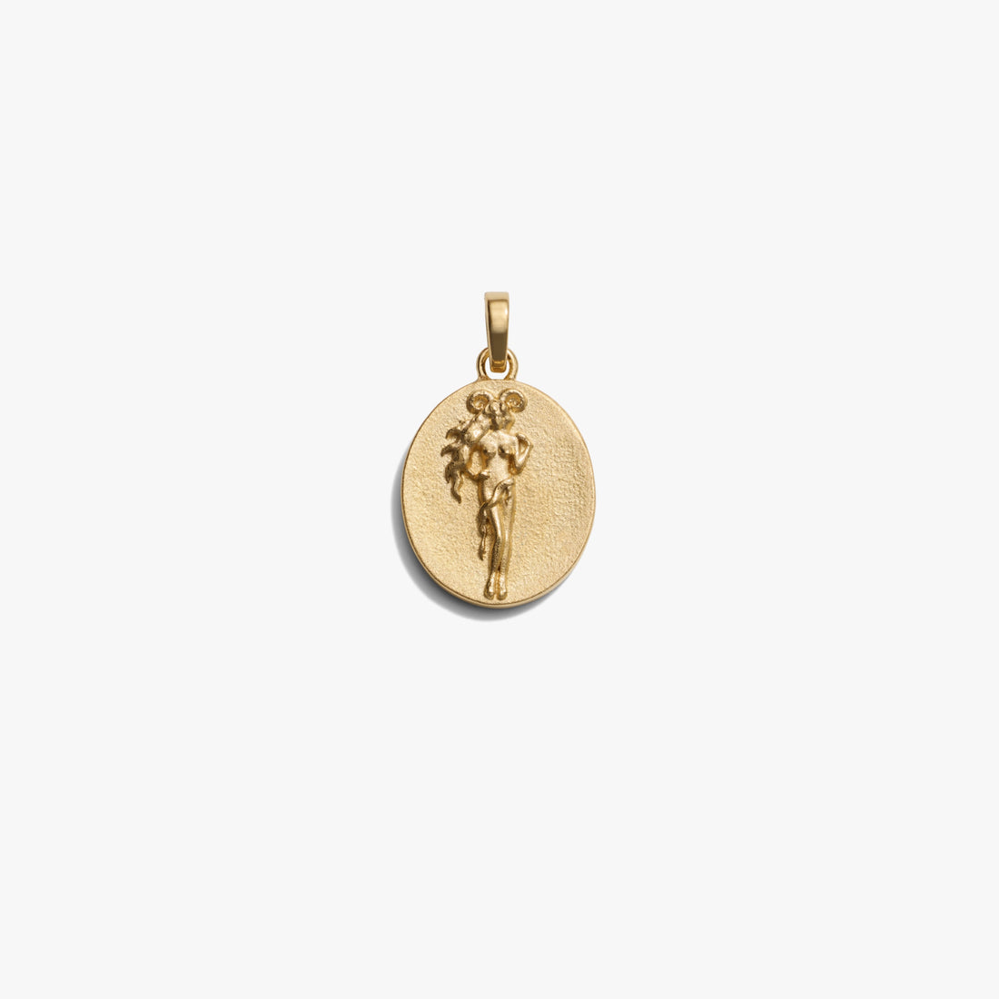 Awe Inspired Pendants 14K Yellow Gold Vermeil / Aries / Standard Zodiac Goddess Pendant