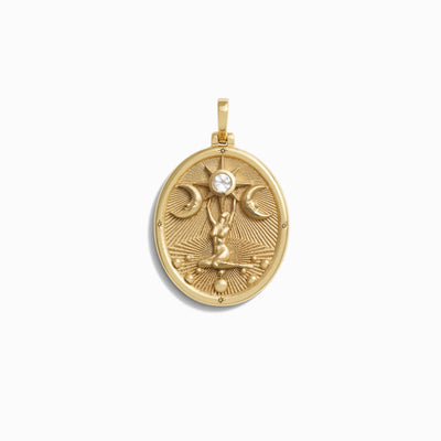 Awe Inspired Pendants 14k Yellow Gold Vermeil Asteria Pendant