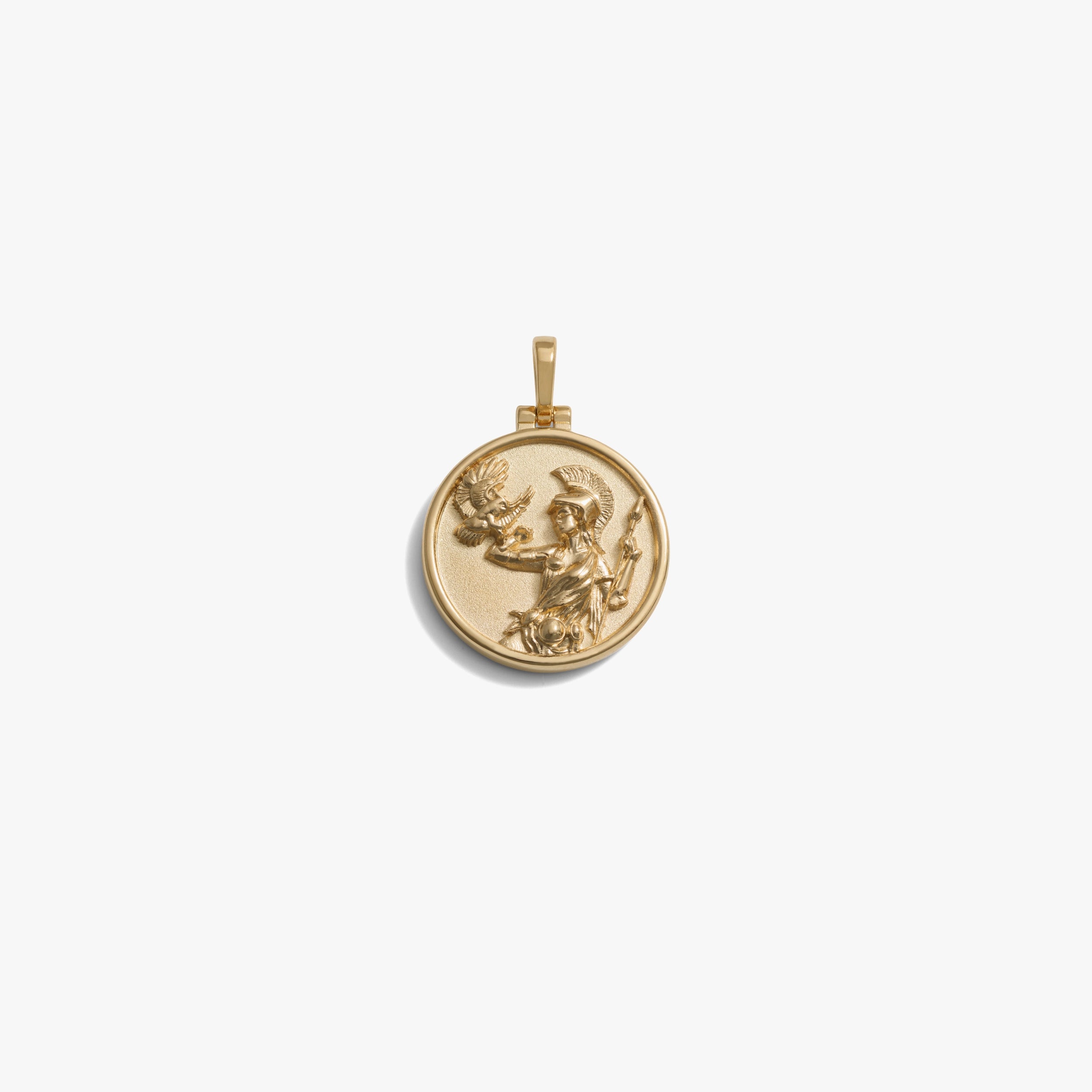 Awe Inspired Pendants 14K Yellow Gold Vermeil / Athena Standard 20mm Goddess Reworks
