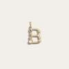 Awe Inspired Pendants 14K Yellow Gold Vermeil / B B Initial Pendant