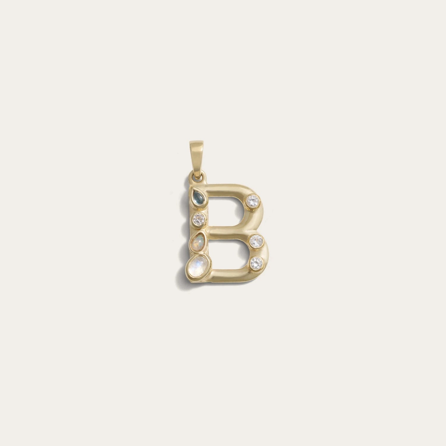 Product image of Awe Inspired Pendants 14K Yellow Gold Vermeil / B B Initial Pendant