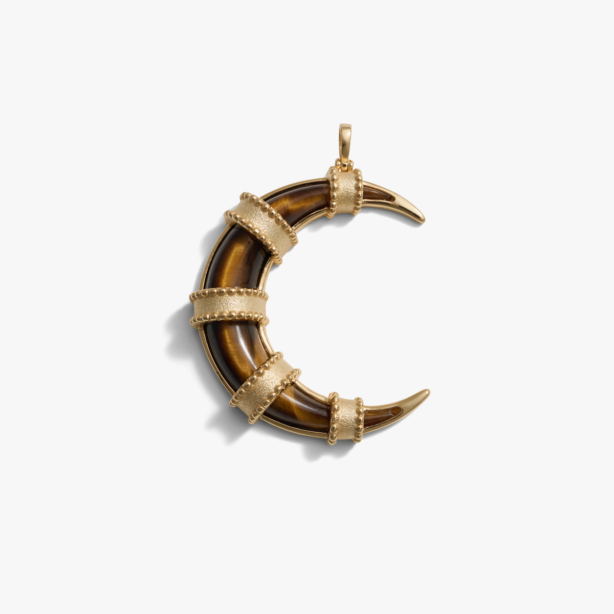 Awe Inspired Pendants 14K Yellow Gold Vermeil Boho Moon Pendant