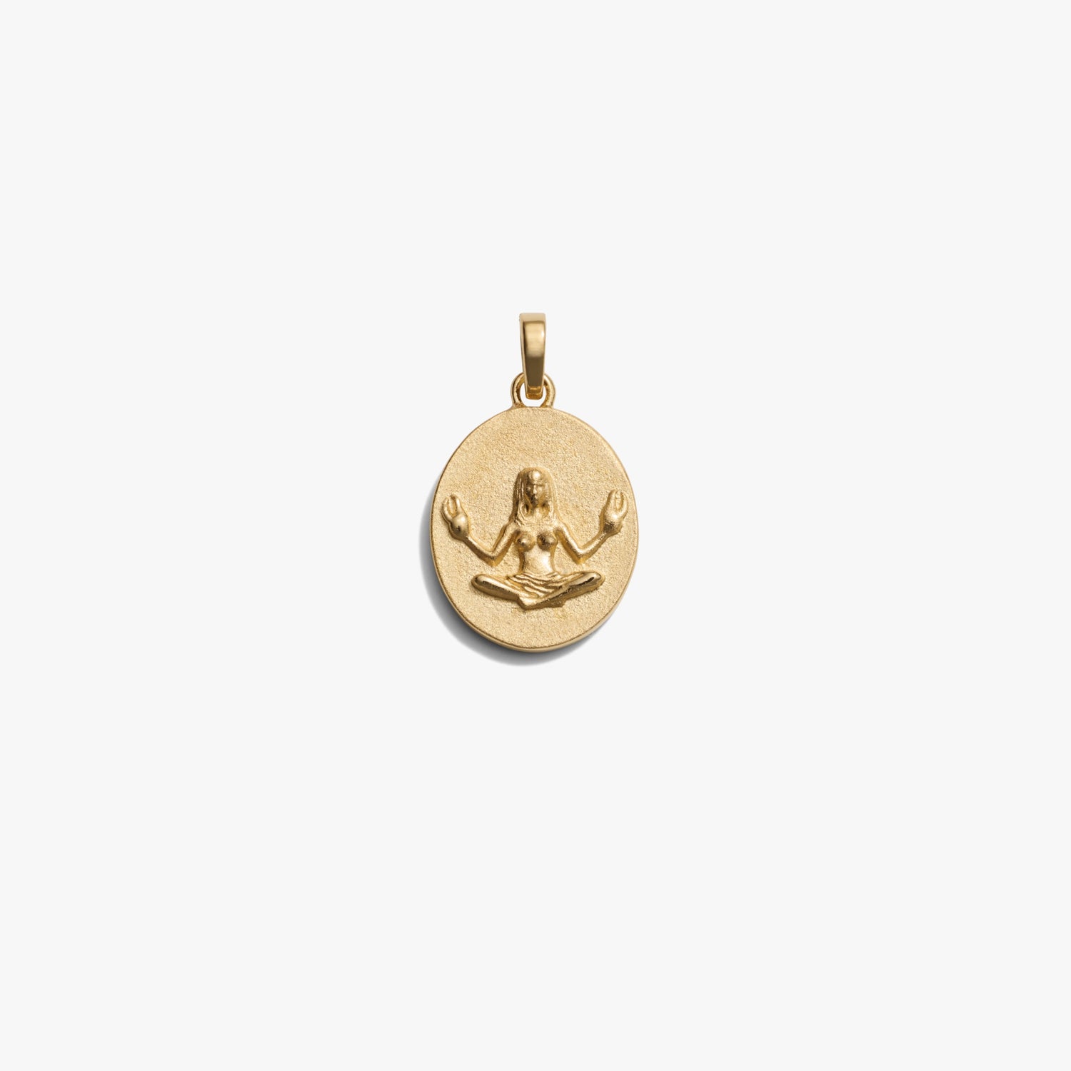 Awe Inspired Pendants 14K Yellow Gold Vermeil / Cancer / Standard Zodiac Goddess Pendant
