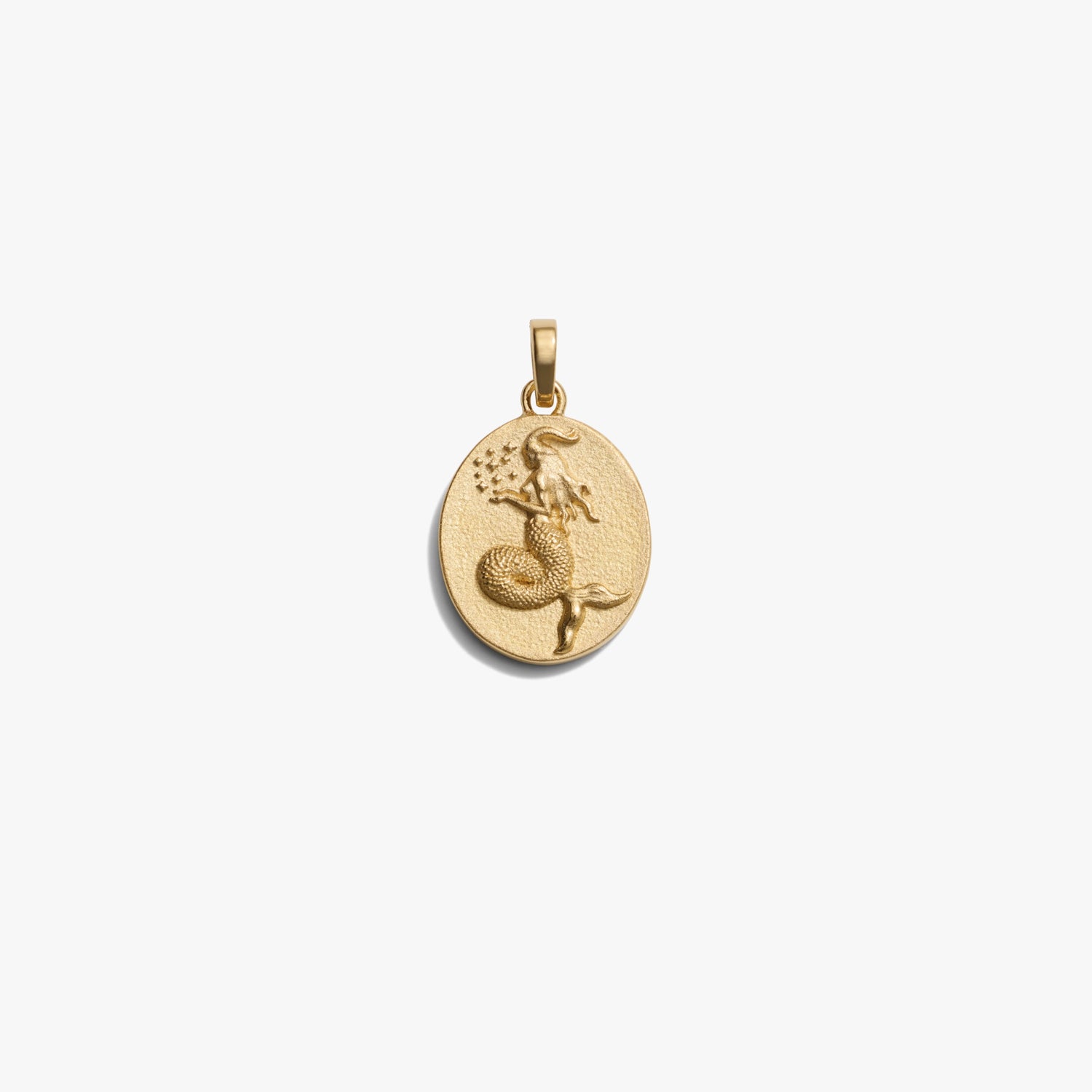 Awe Inspired Pendants 14K Yellow Gold Vermeil / Capricorn / Standard Zodiac Goddess Pendant