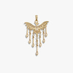 Awe Inspired Pendants 14K Yellow Gold Vermeil Chandelier Phoenix Pendant