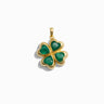 Awe Inspired Pendants 14K Yellow Gold Vermeil Clover Charm