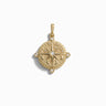 Awe Inspired Pendants 14K Yellow Gold Vermeil Compass Locket