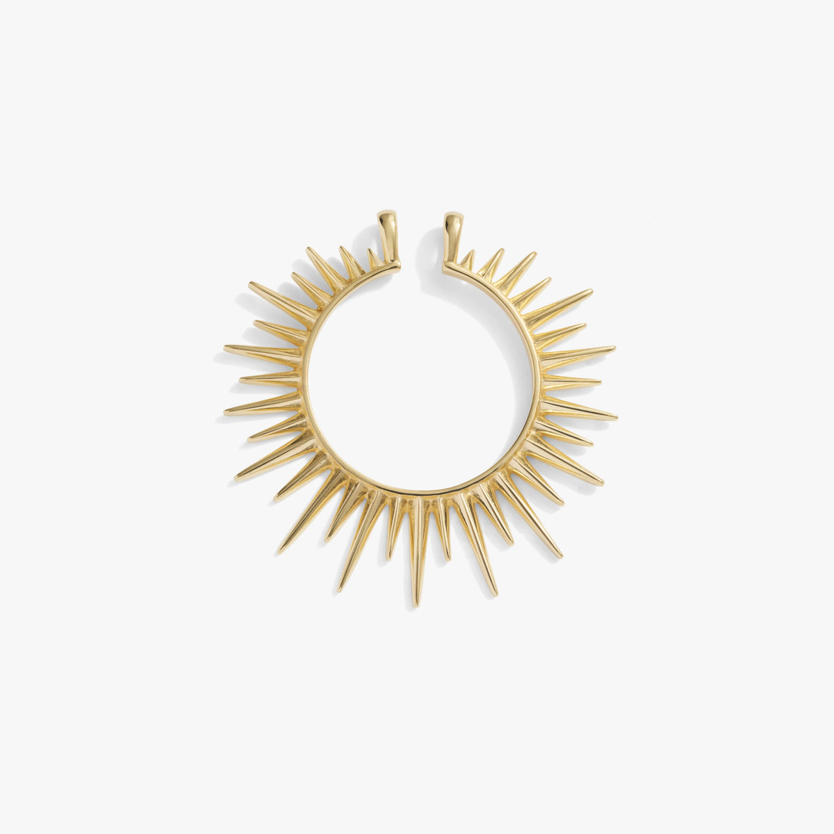 Awe Inspired Pendants 14K Yellow Gold Vermeil Cosmic Rays Goddess Halo