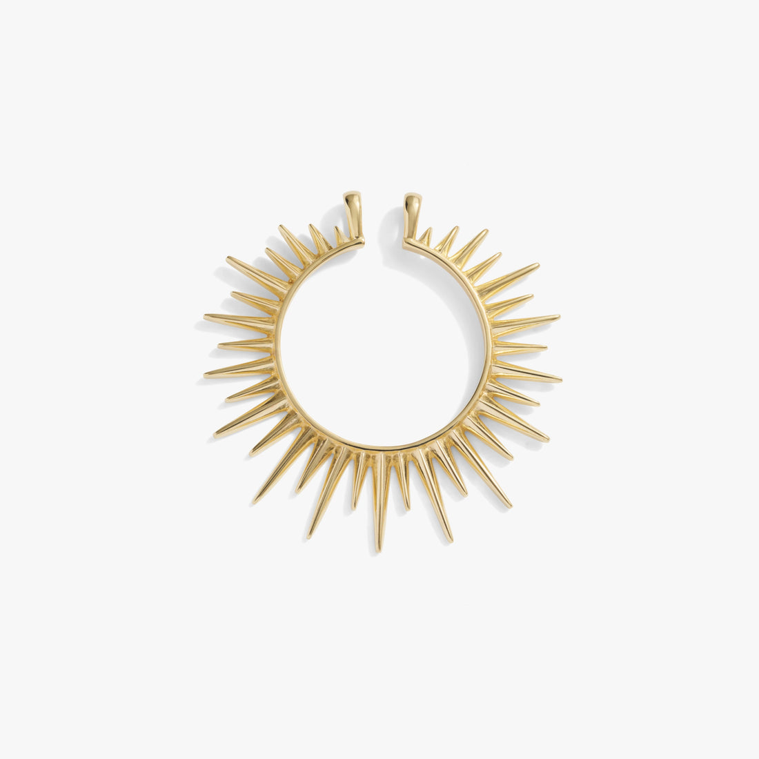 Awe Inspired Pendants 14K Yellow Gold Vermeil Cosmic Rays Goddess Halo