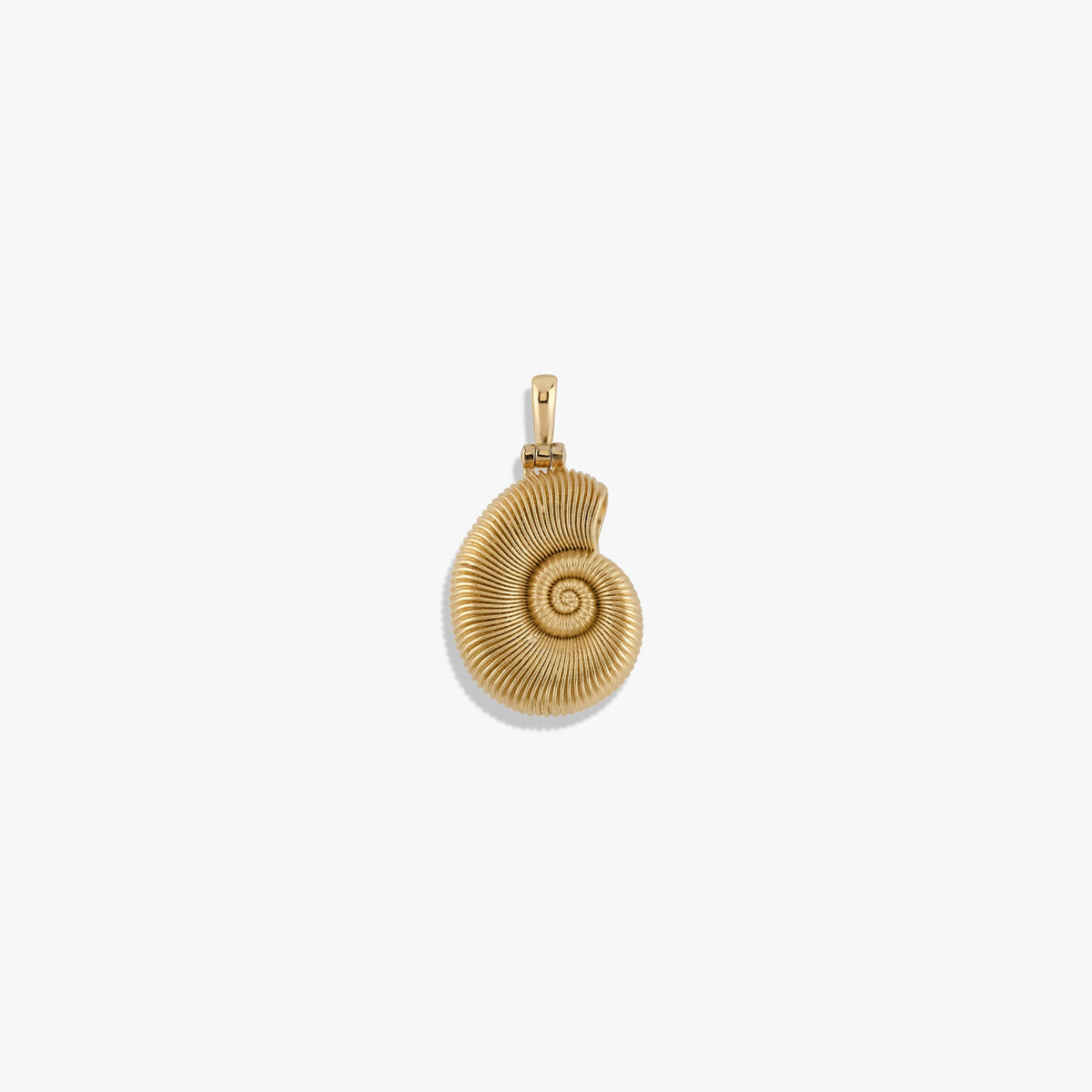 Awe Inspired Pendants 14K Yellow Gold Vermeil Deep Sea Ammonite Shell Pendant