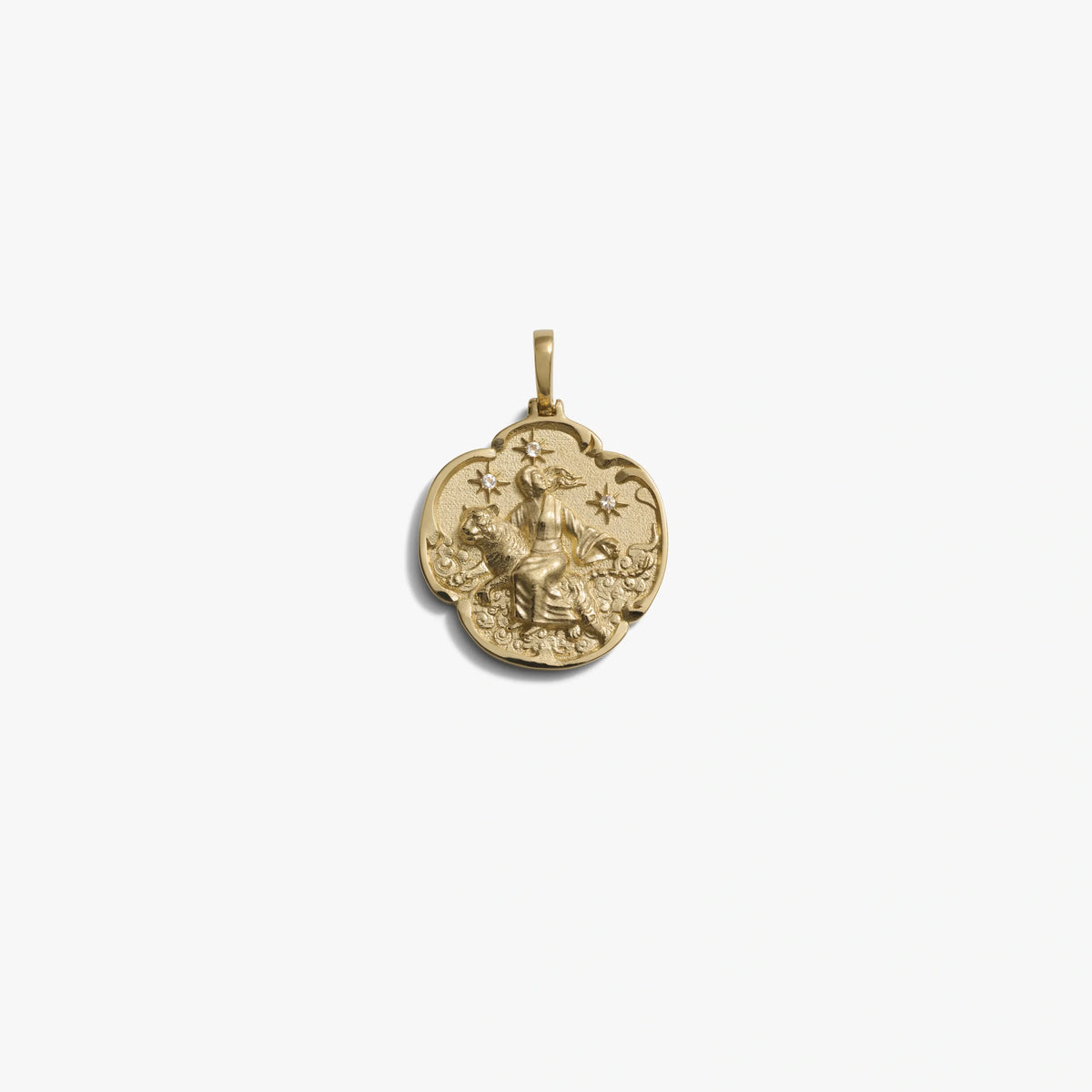 Awe Inspired Pendants 14K Yellow Gold Vermeil Feng Po Po Pendant