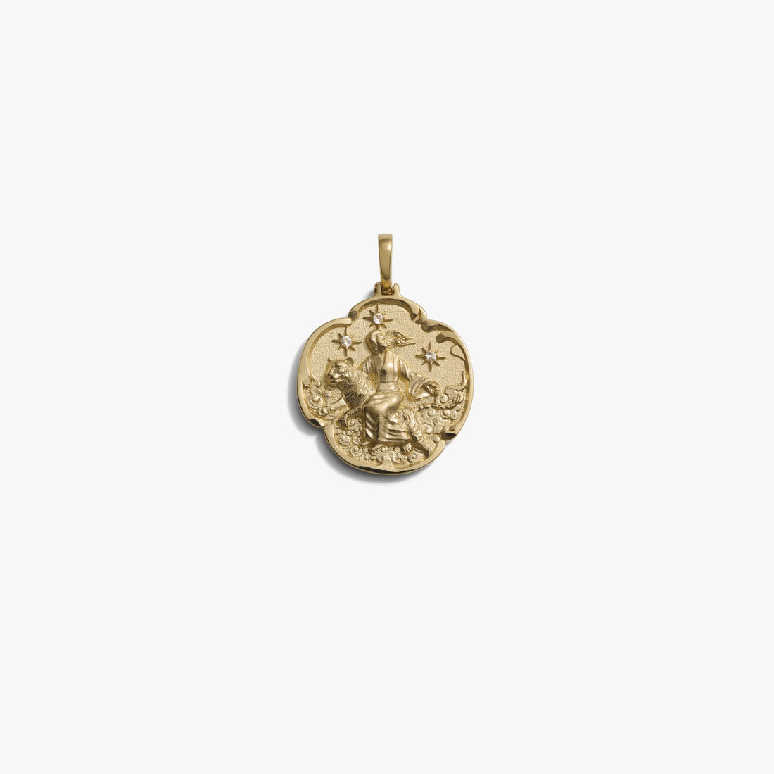 Awe Inspired Pendants 14K Yellow Gold Vermeil Feng Po Po Pendant