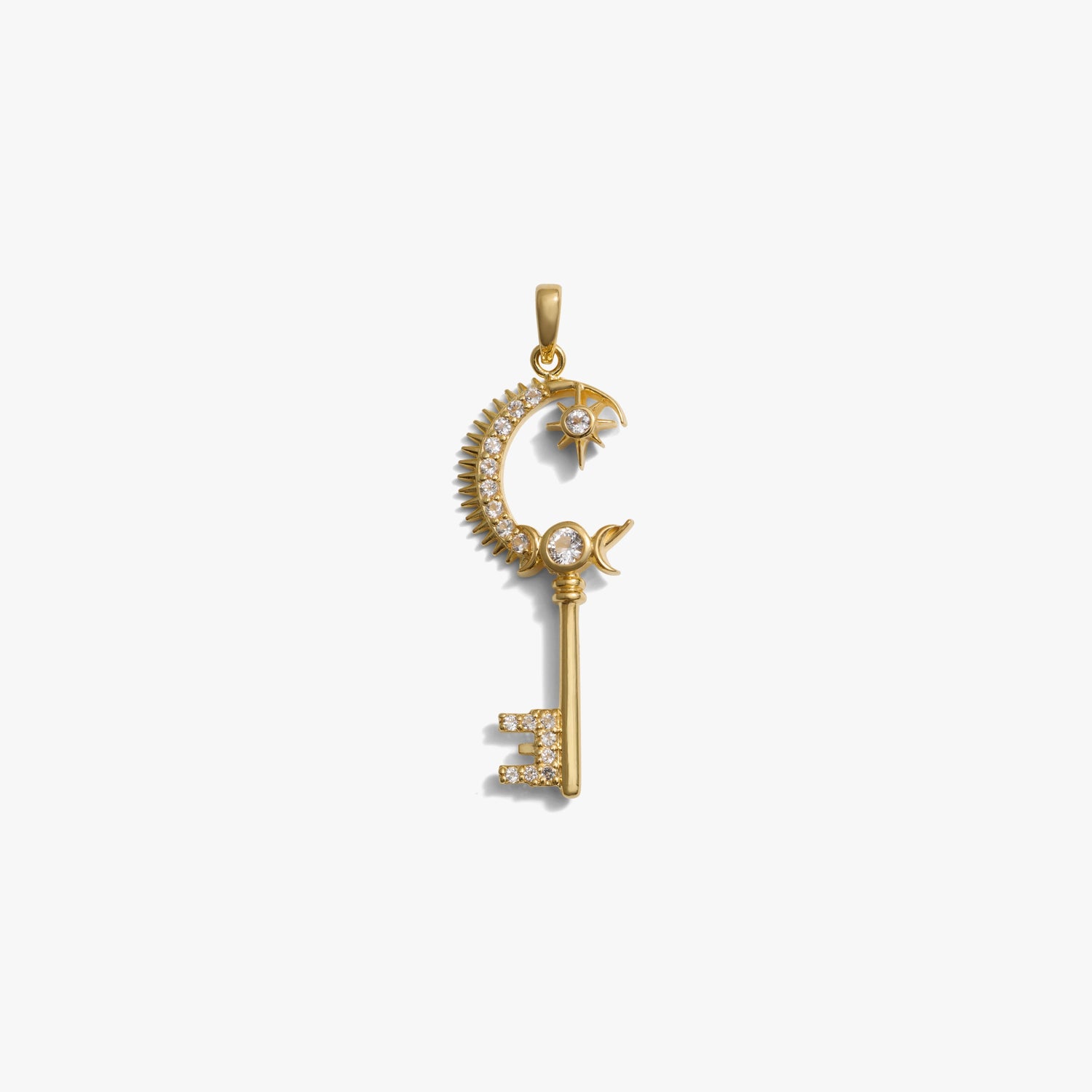 Awe Inspired Pendants 14K Yellow Gold Vermeil Gate of Heaven Key Amulet