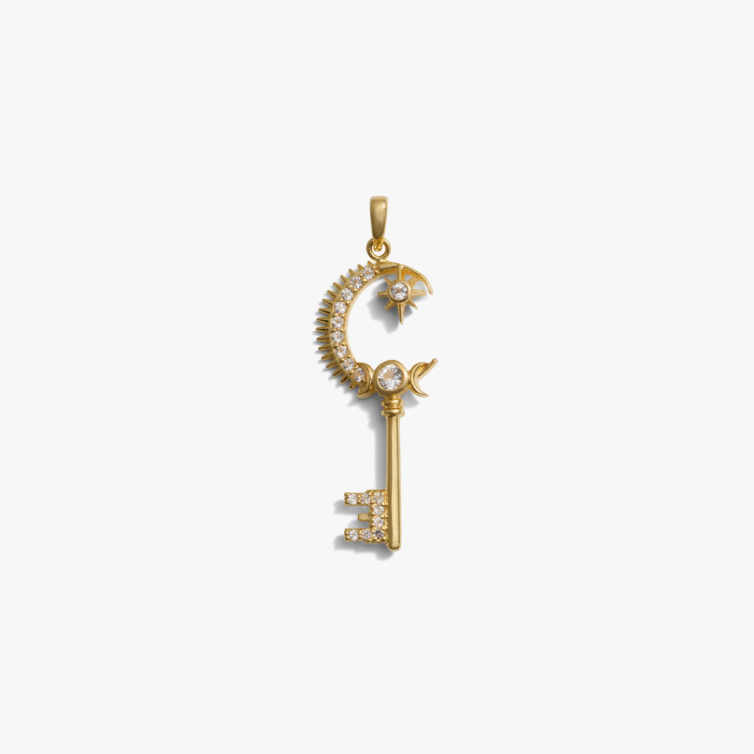 Awe Inspired Pendants 14K Yellow Gold Vermeil Gate of Heaven Key Amulet