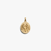 Awe Inspired Pendants 14K Yellow Gold Vermeil / Gemini / Standard Zodiac Goddess Pendant