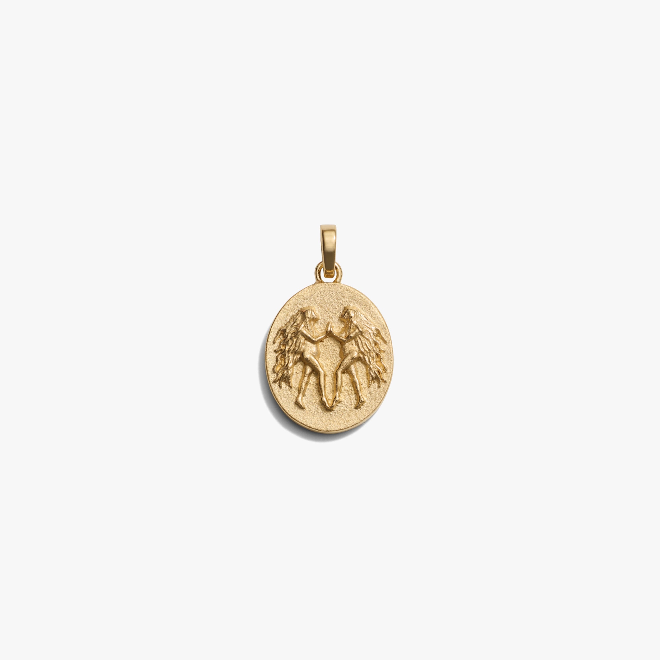 Awe Inspired Pendants 14K Yellow Gold Vermeil / Gemini / Standard Zodiac Goddess Pendant