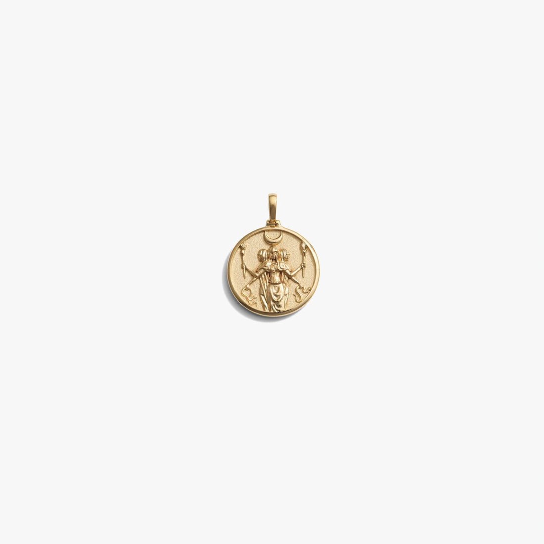 Awe Inspired Pendants 14K Yellow Gold Vermeil / Hecate Mini Goddess Coin Pendant