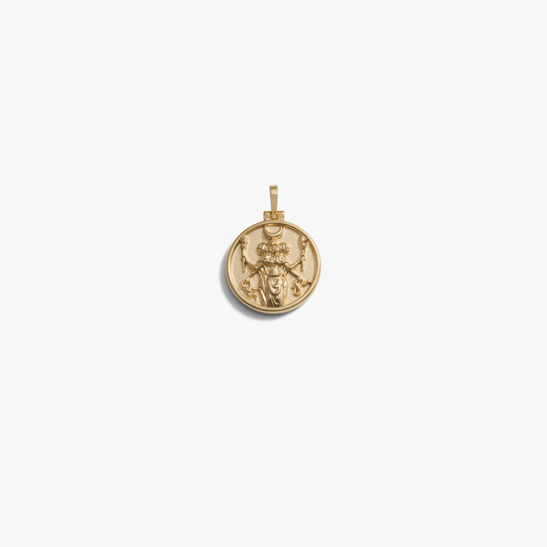 Awe Inspired Pendants 14K Yellow Gold Vermeil / Hecate Mini Goddess Coin Pendant