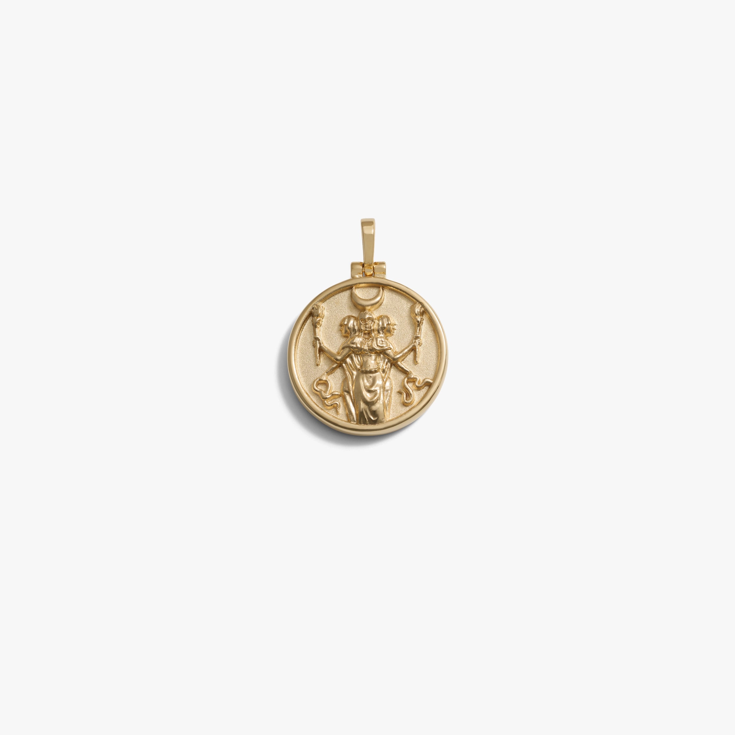 Awe Inspired Pendants 14K Yellow Gold Vermeil / Hecate Standard 20mm Goddess Reworks