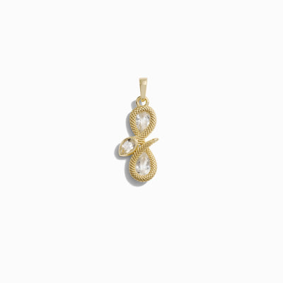 Awe Inspired Pendants 14K Yellow Gold Vermeil Infinity Snake Amulet