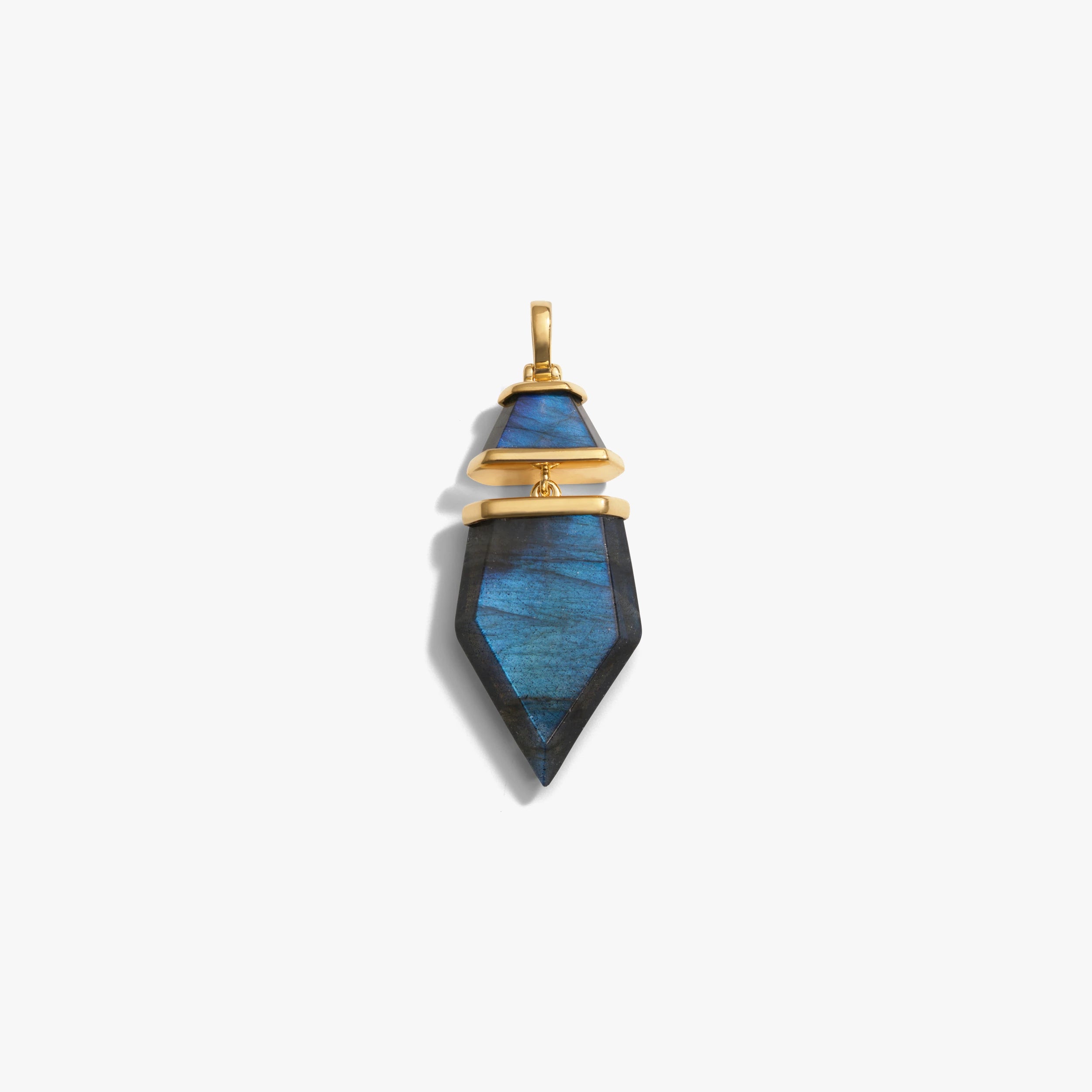 Awe Inspired Pendants 14K Yellow Gold Vermeil / Labradorite Sorceress Crystal Pendant