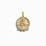 Awe Inspired Pendants 14K Yellow Gold Vermeil Lady Buddha Goddess Pendant