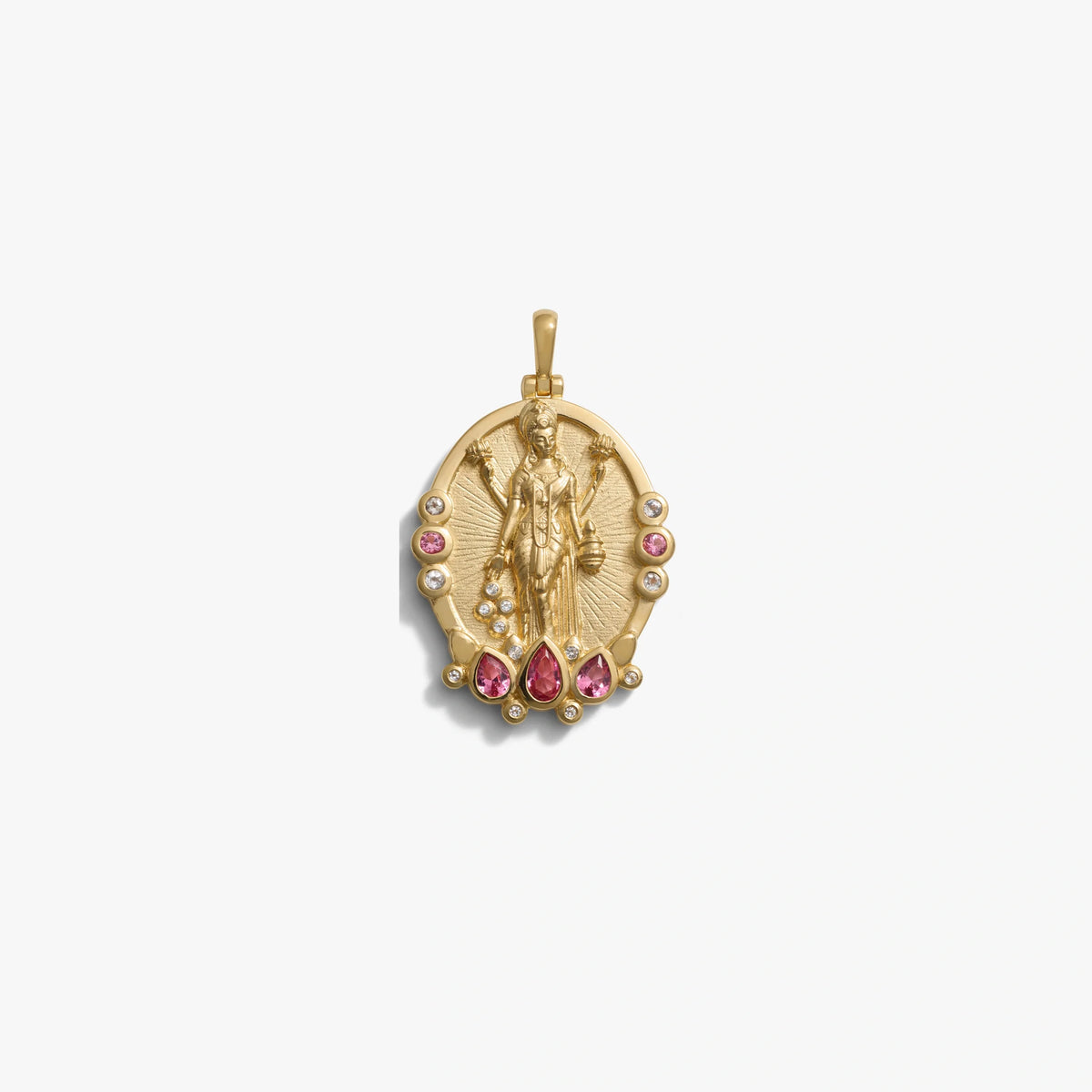 Awe Inspired Pendants 14K Yellow Gold Vermeil Lakshmi Pendant