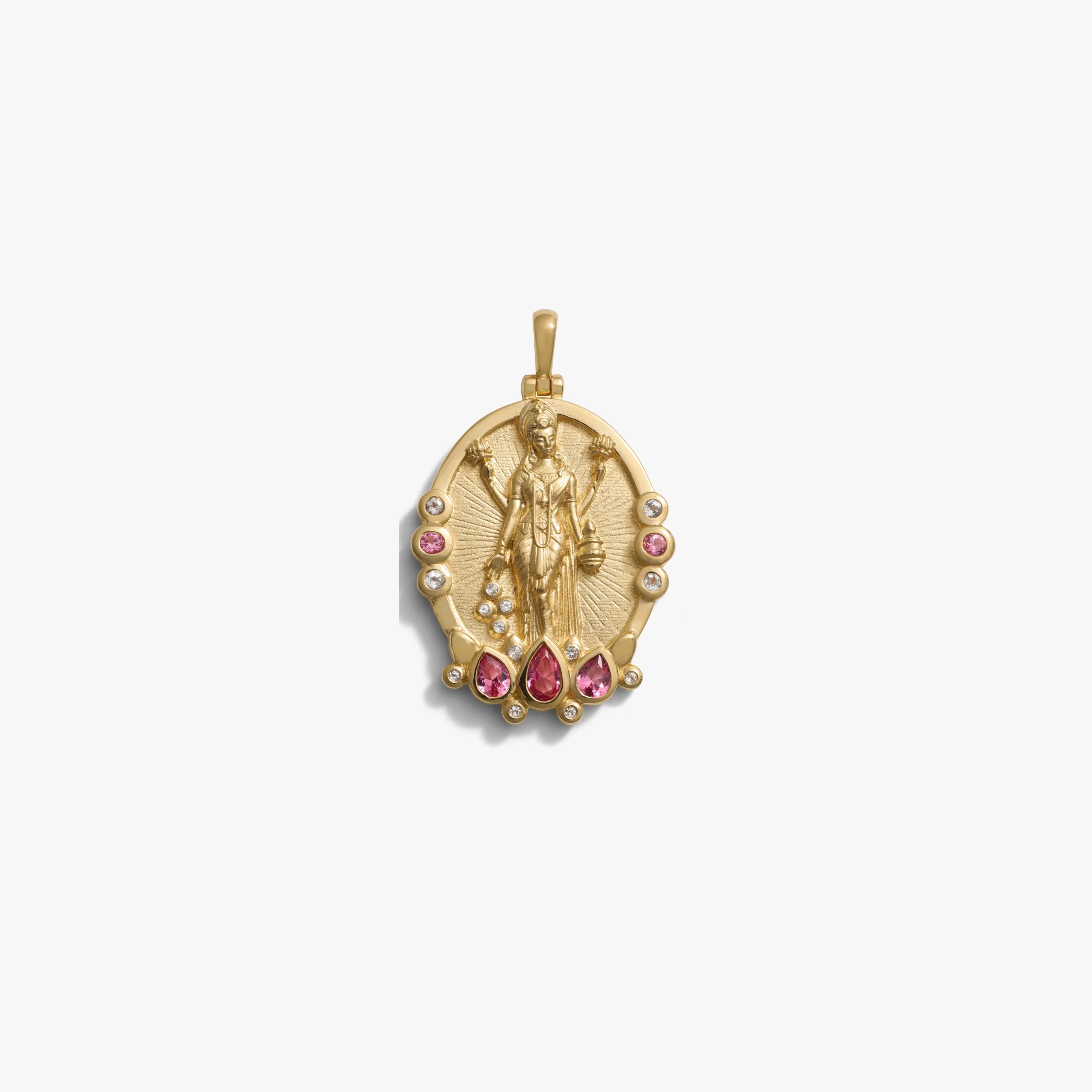 Awe Inspired Pendants 14K Yellow Gold Vermeil Lakshmi Pendant