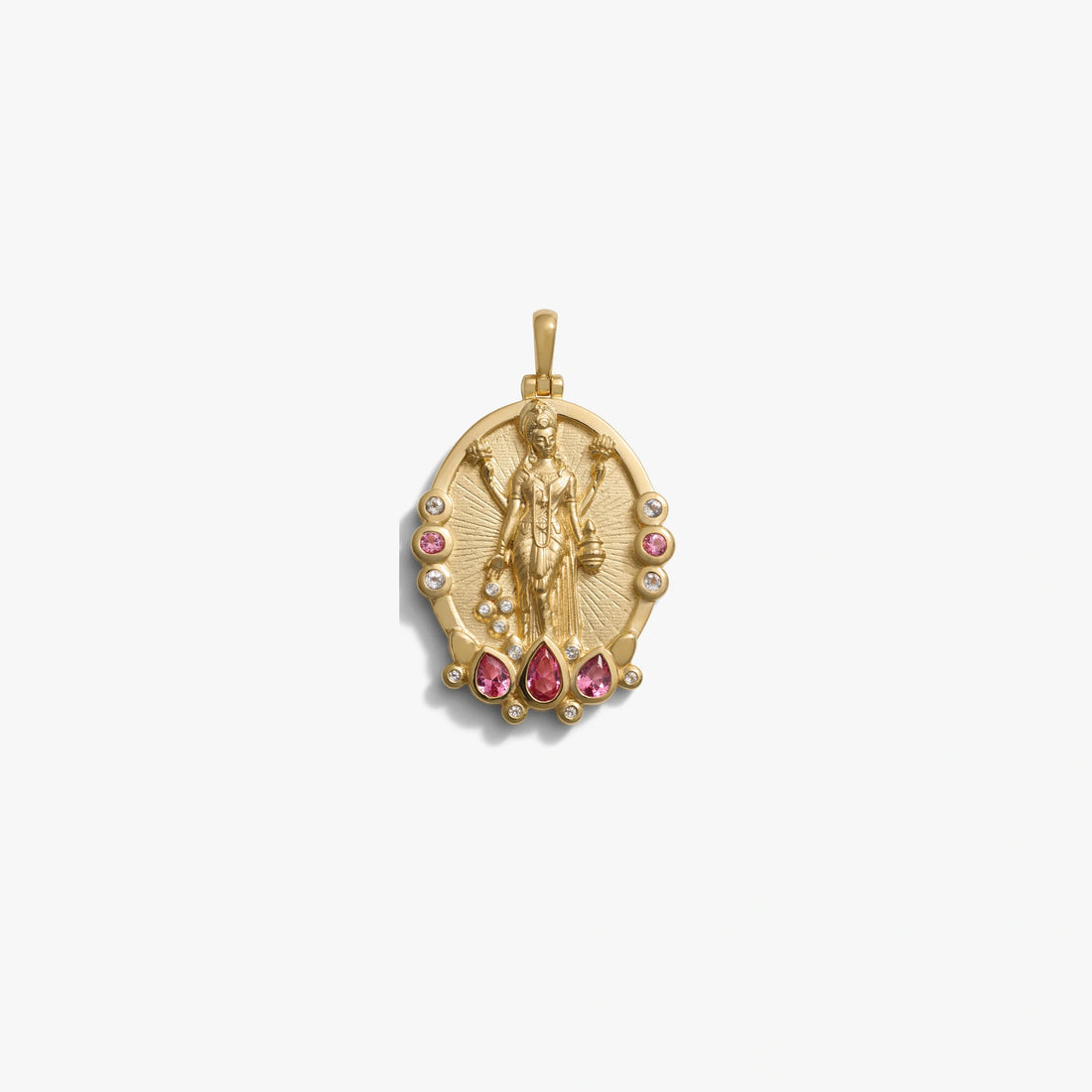 Awe Inspired Pendants 14K Yellow Gold Vermeil Lakshmi Pendant