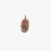 Awe Inspired Pendants 14K Yellow Gold Vermeil / Large Fire Element Amulet