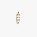 Awe Inspired Pendants 14K Yellow Gold Vermeil / Large Manifestation Crystal Amulet