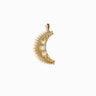 Awe Inspired Pendants 14K Yellow Gold Vermeil / Large Moonstone Crescent Amulet