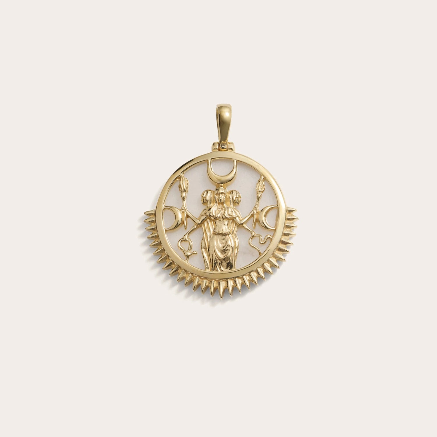 Product image of Awe Inspired Pendants 14K Yellow Gold Vermeil / Large Special Edition Hecate Pendant