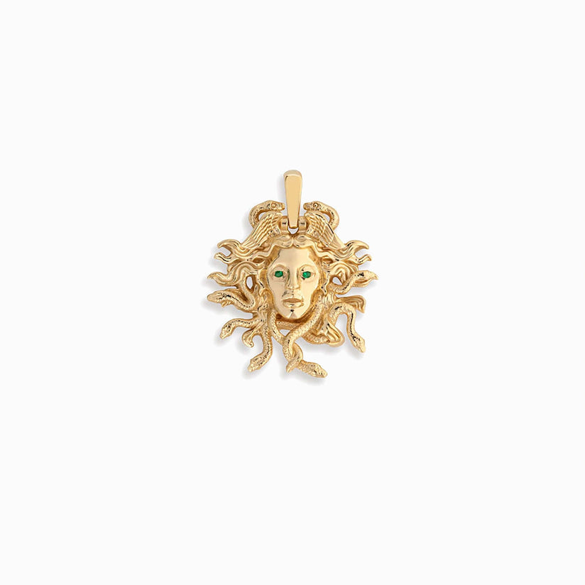 Awe online Inspired Gold Vermeil Medusa Medallion