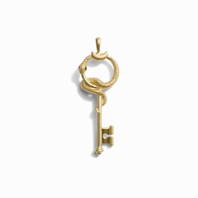 Awe Inspired Pendants 14K Yellow Gold Vermeil / Large The Gate of Hades Key Amulet