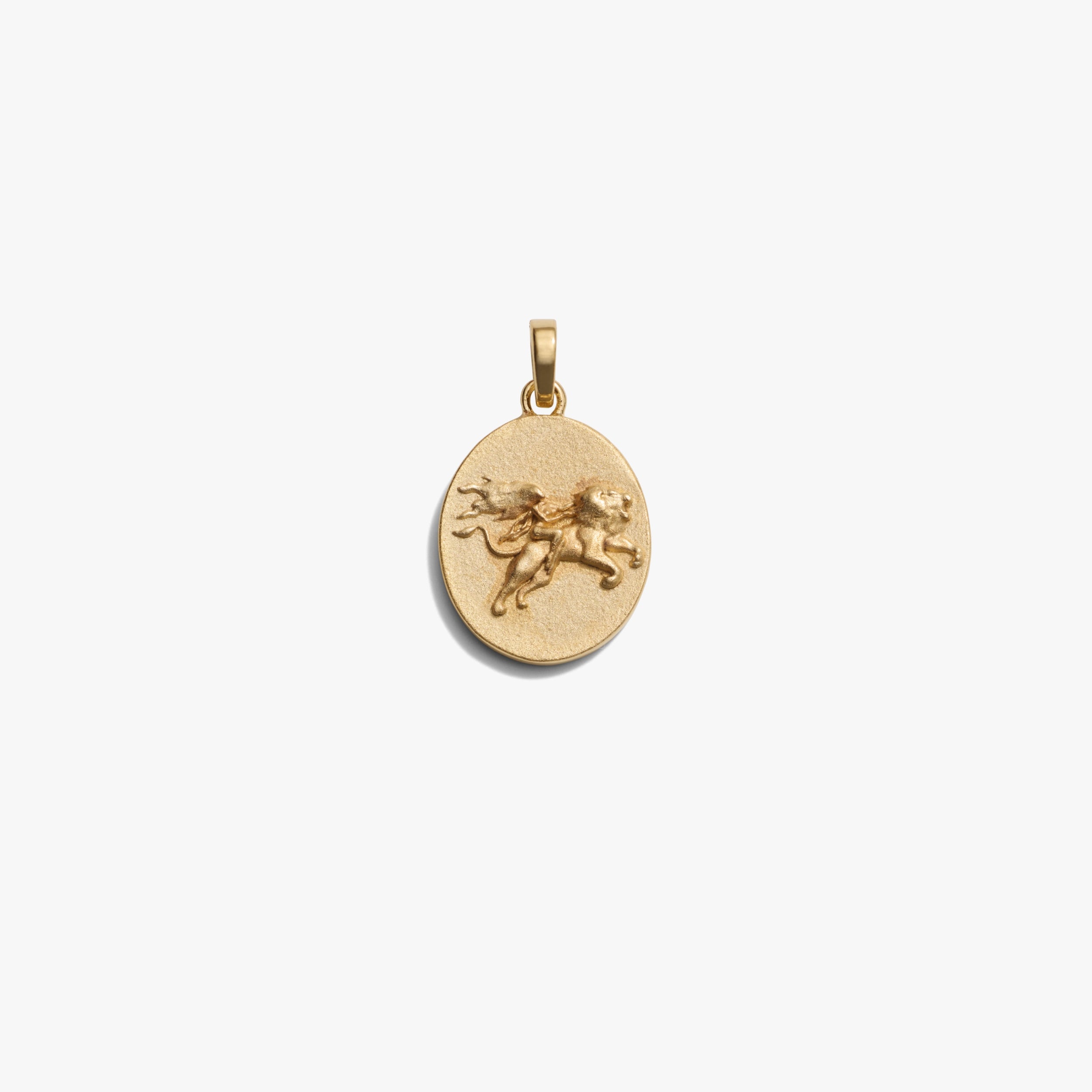 Awe Inspired Pendants 14K Yellow Gold Vermeil / Leo / Standard Zodiac Goddess Pendant