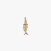 Awe Inspired Pendants 14K Yellow Gold Vermeil Lucky Fish Pendant