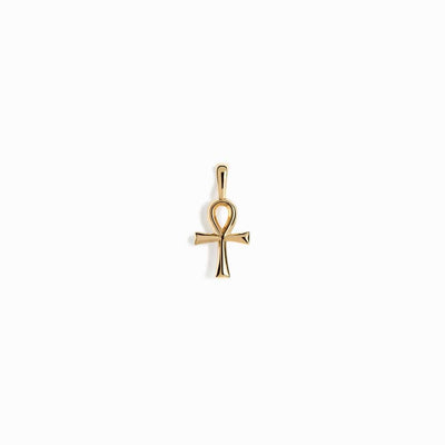 Awe Inspired Pendants 14K Yellow Gold Vermeil / Mini Ankh Amulet