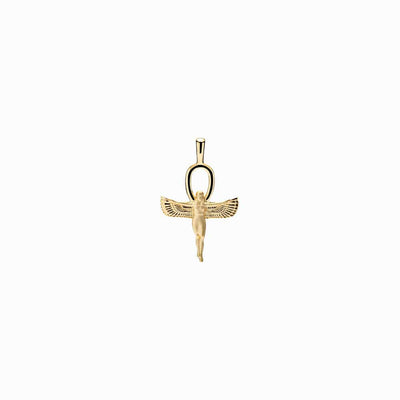 Awe Inspired Pendants 14K Yellow Gold Vermeil / Mini Ankh of Isis Amulet