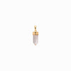 Awe Inspired Pendants 14K Yellow Gold Vermeil / Mini Crystal Quartz Amulet