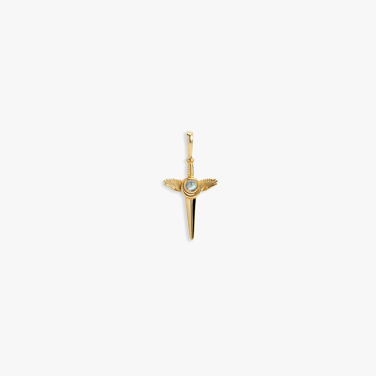 Awe Inspired Pendants 14K Yellow Gold Vermeil / Mini Flying Dagger Amulet