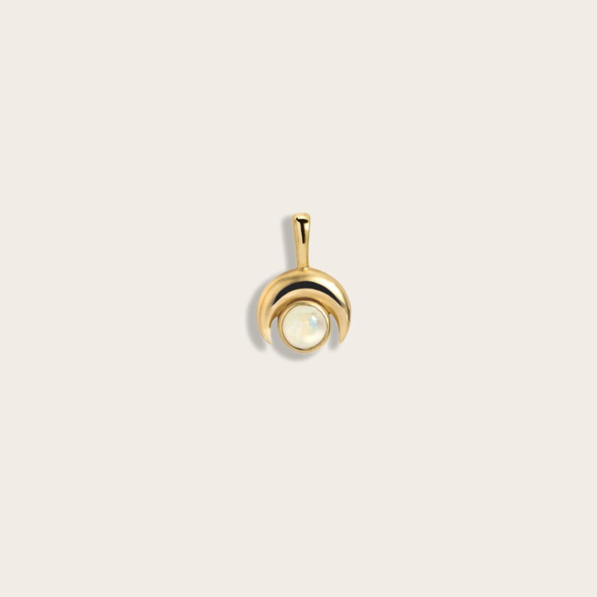 Awe Inspired Pendants 14K Yellow Gold Vermeil / Mini Inverted Moon Amulet
