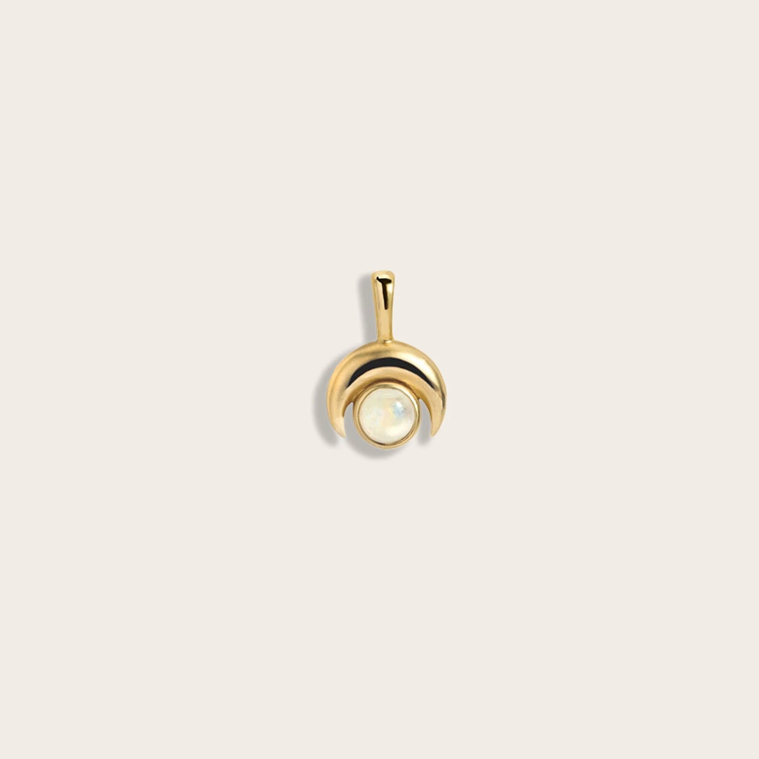 Awe Inspired Pendants 14K Yellow Gold Vermeil / Mini Inverted Moon Amulet