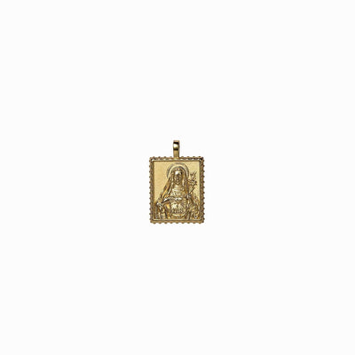 Awe Inspired Pendants 14K Yellow Gold Vermeil / Mini Mini Mother Mary Tablet