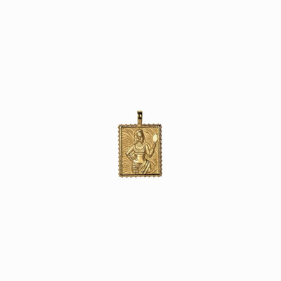 Awe Inspired Pendants 14K Yellow Gold Vermeil / Mini Mini Oshun Tablet