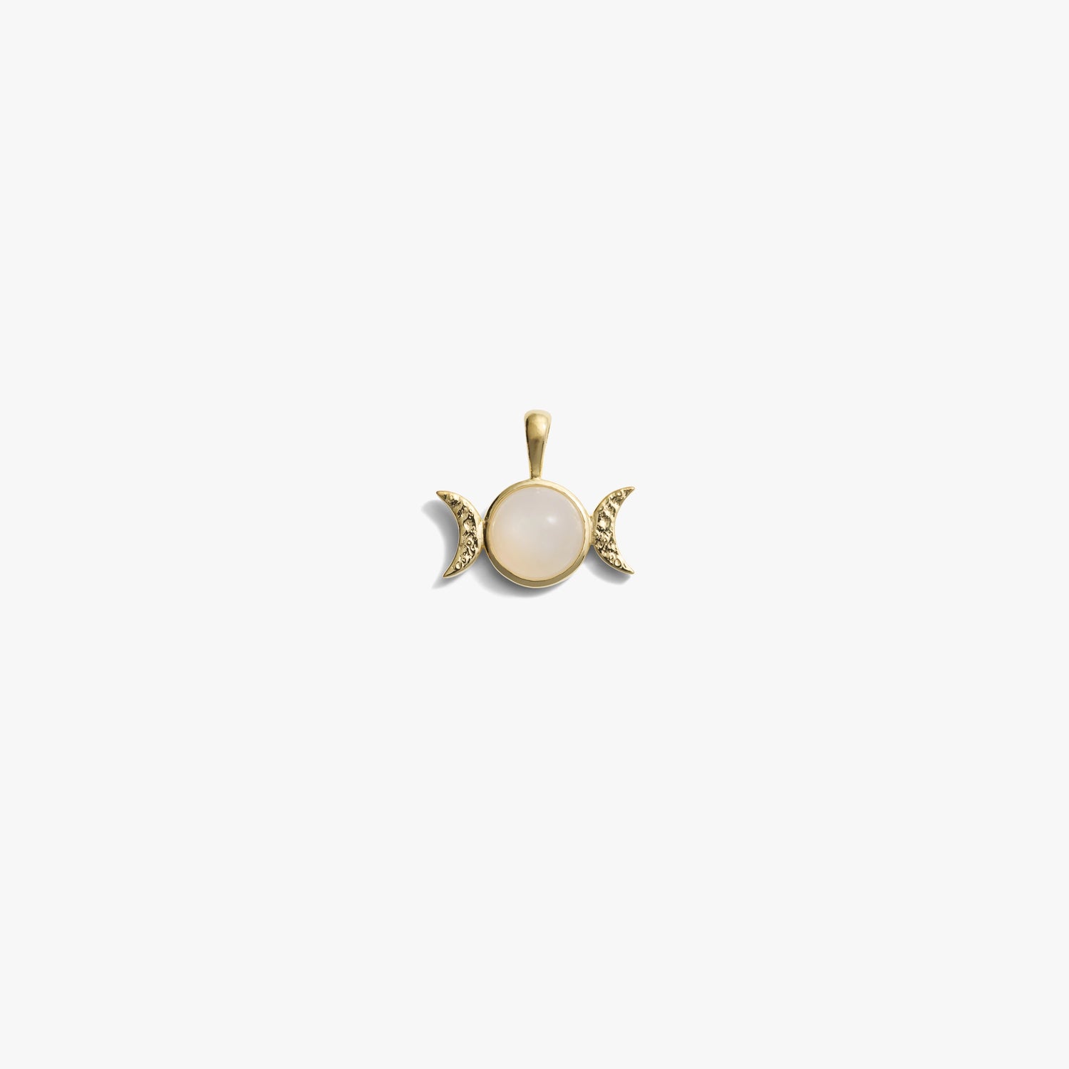 Awe Inspired Pendants 14K Yellow Gold Vermeil / Mini Mini Triple Moon Amulet