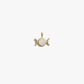 Awe Inspired Pendants 14K Yellow Gold Vermeil / Mini Mini Triple Moon Amulet